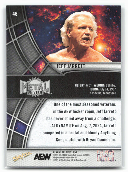 2025 SkyBox Metal Universe AEW #46 Jeff Jarrett