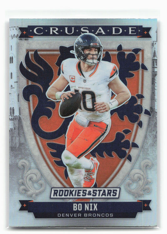 2025 Panini Rookies & Stars #28 Bo Nix Crusade Silver