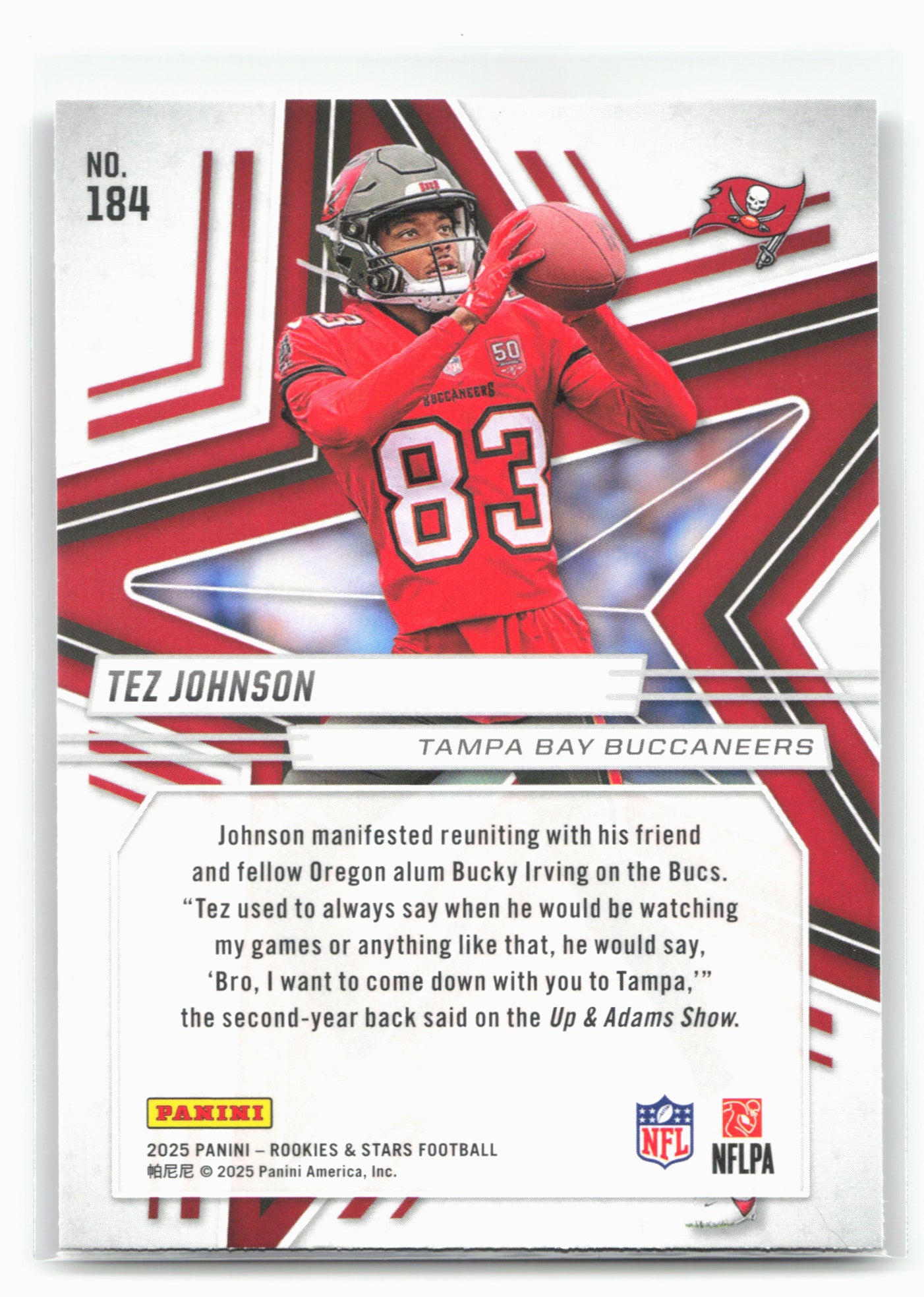2025 Panini Rookies & Stars #184 Tez Johnson