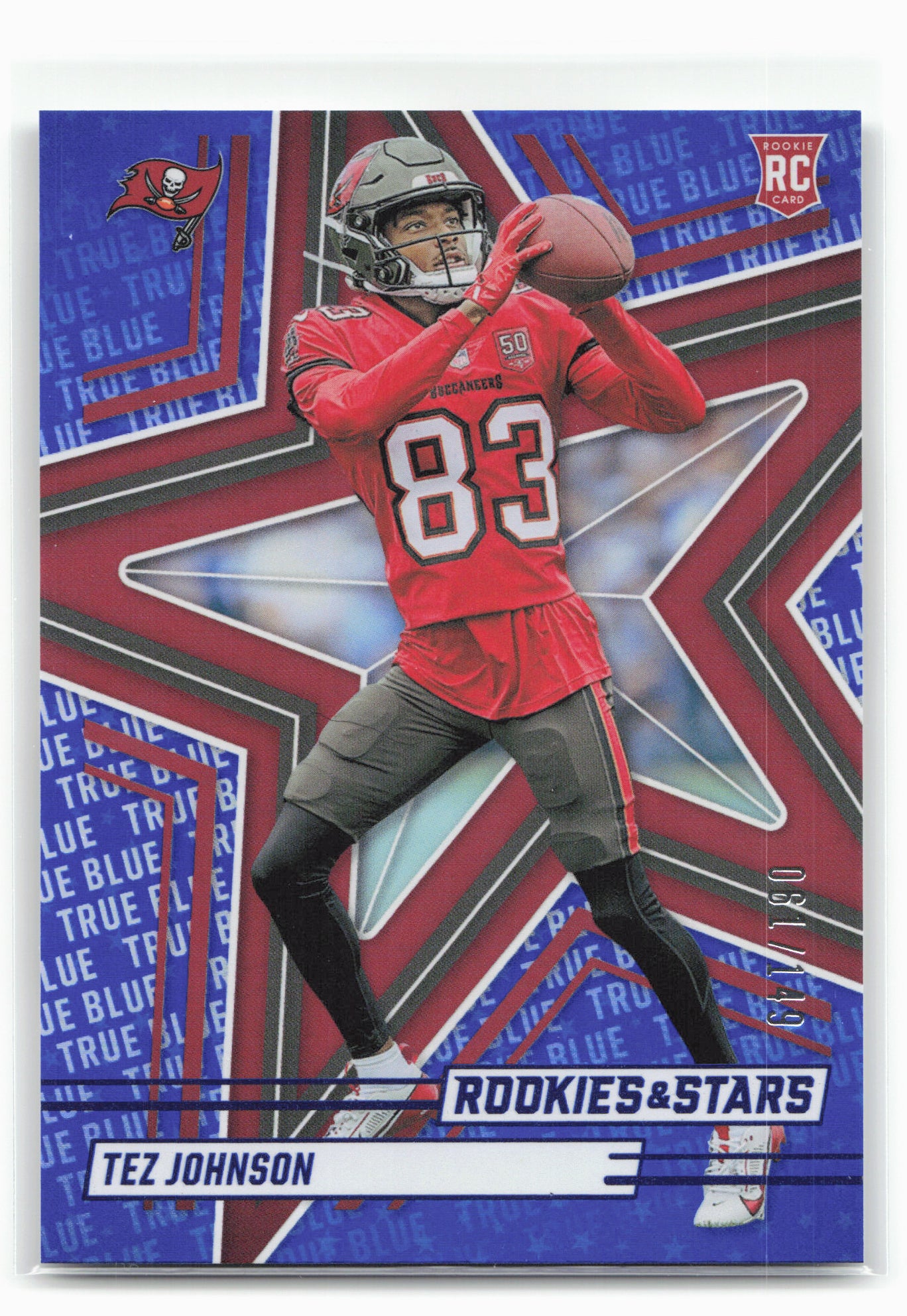 2025 Panini Rookies & Stars #184 Tez Johnson True Blue #/149