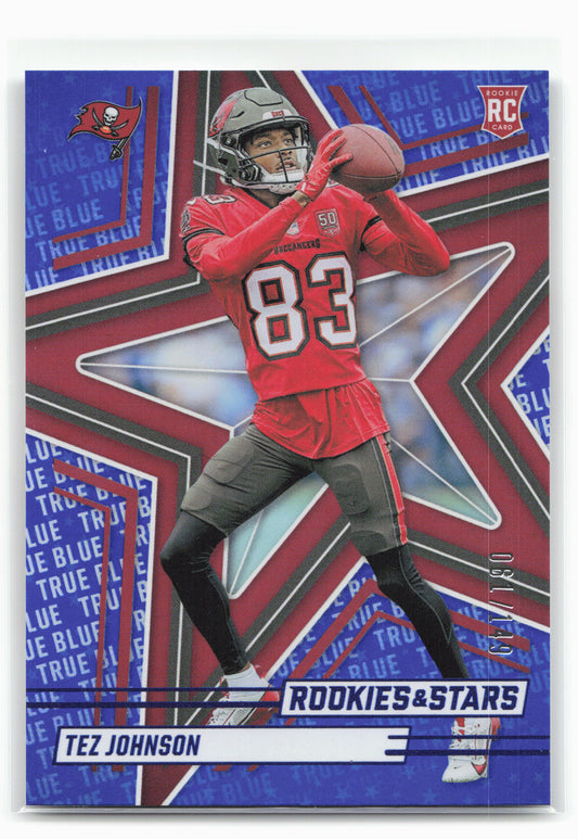 2025 Panini Rookies & Stars #184 Tez Johnson True Blue #/149