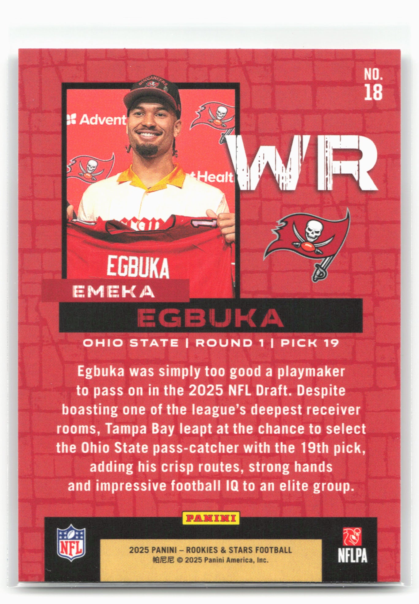 2025 Panini Rookies & Stars #18 Emeka Egbuka Draft Class