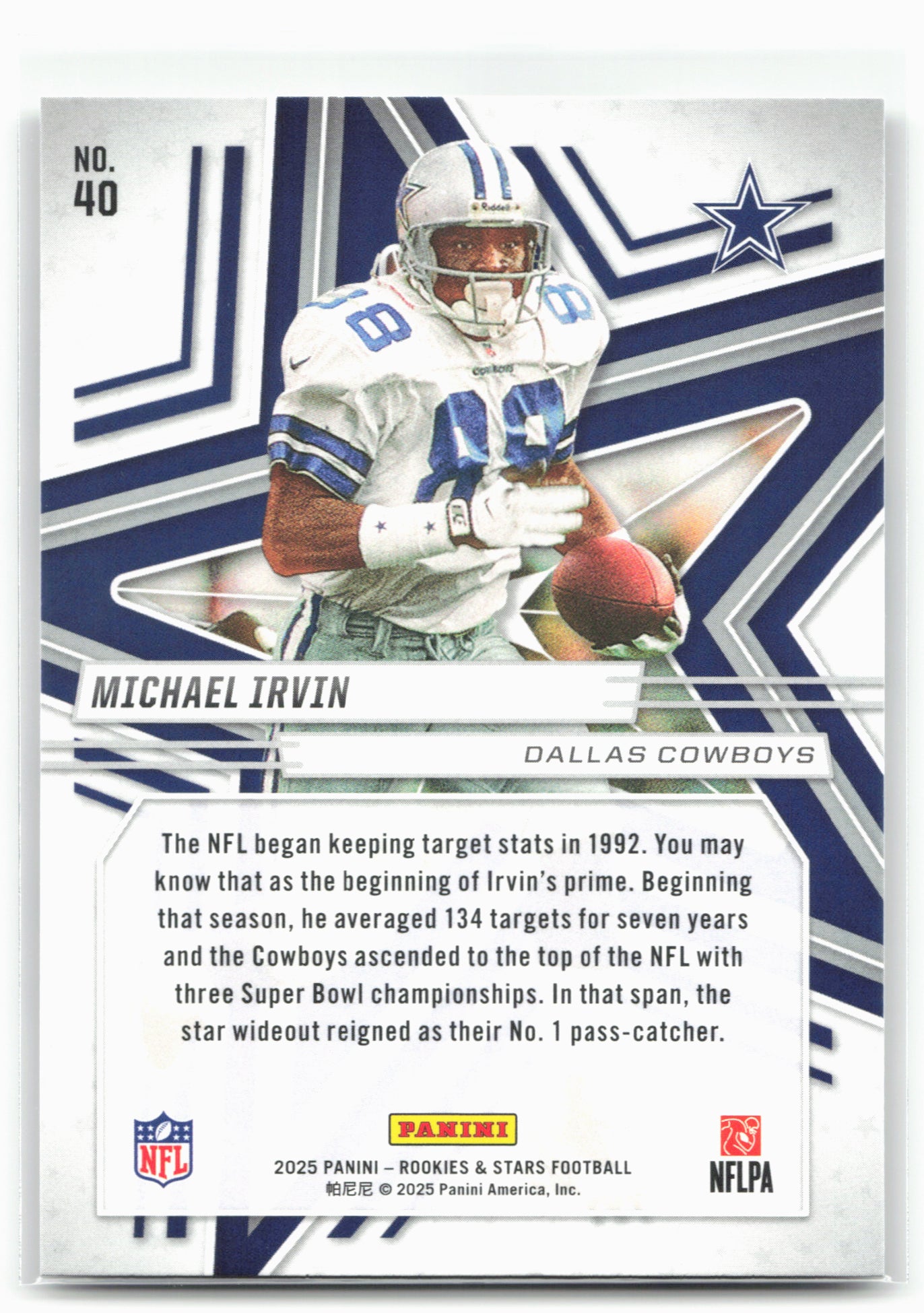 2025 Panini Rookies & Stars #40 Michael Irvin