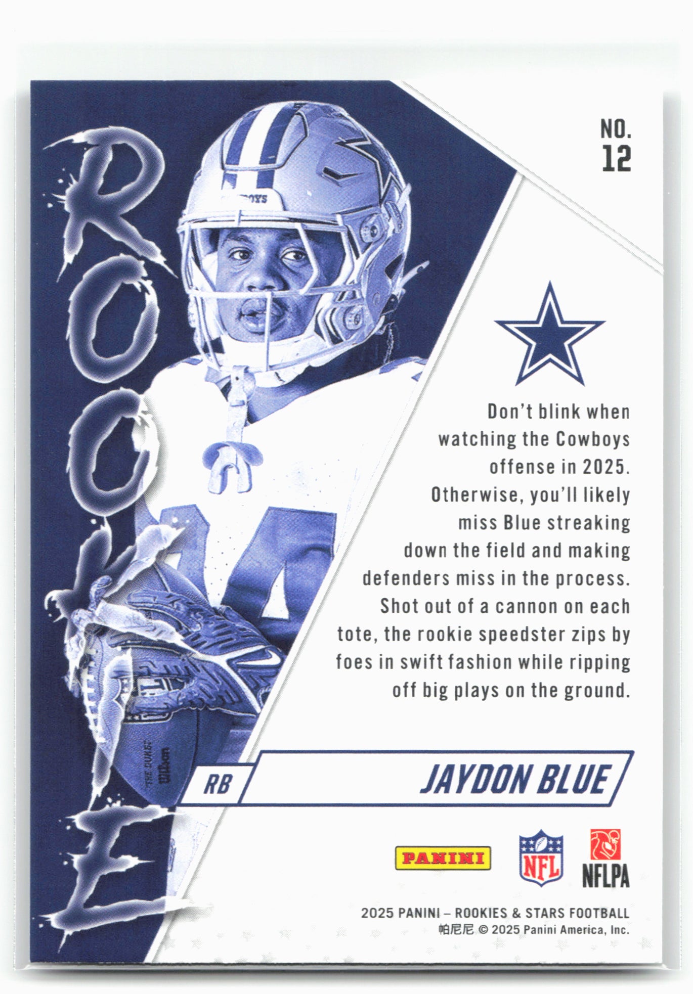 2025 Panini Rookies & Stars #12 Jaydon Blue Rookie Exclusive