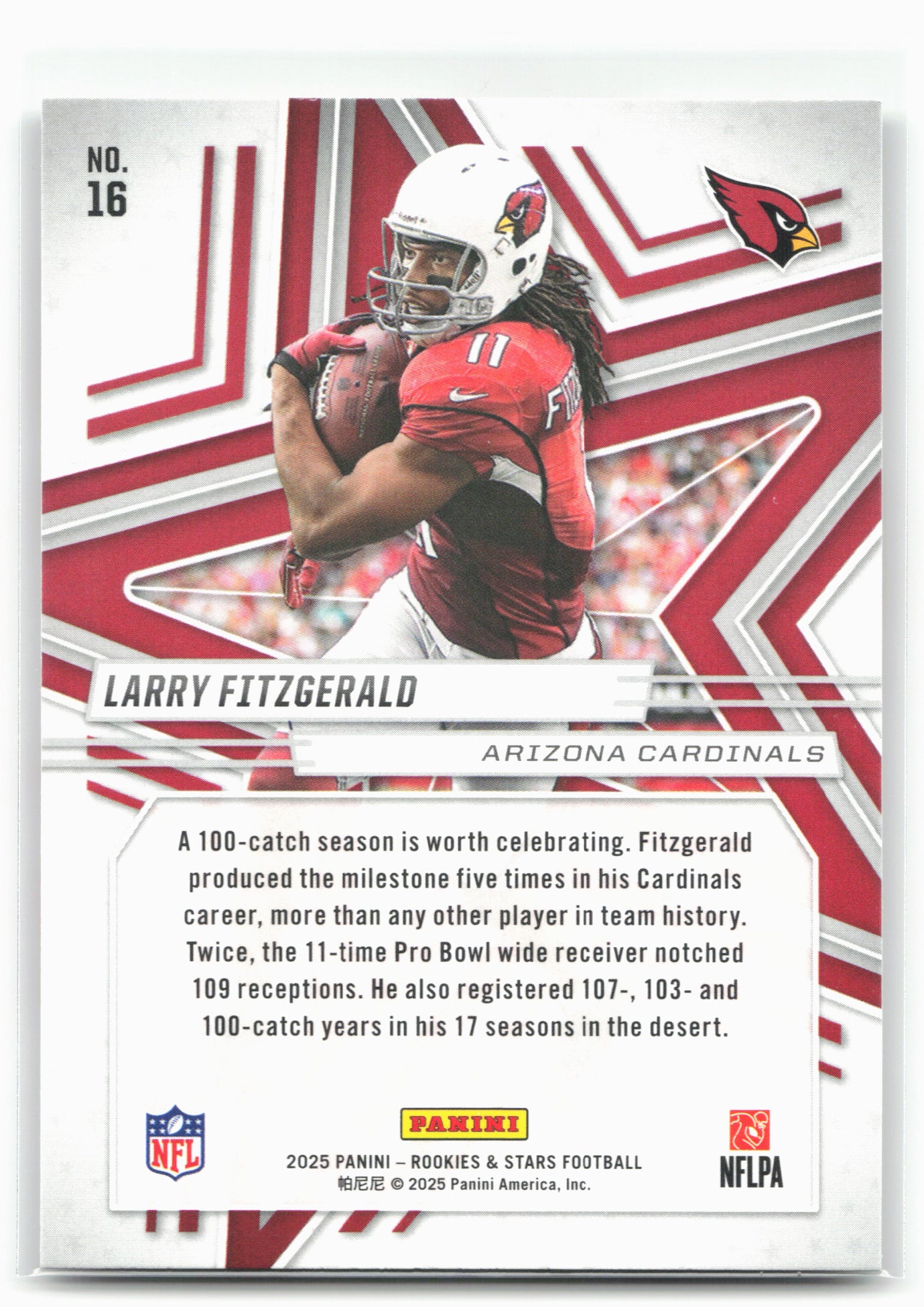 2025 Panini Rookies & Stars #16 Larry Fitzgerald