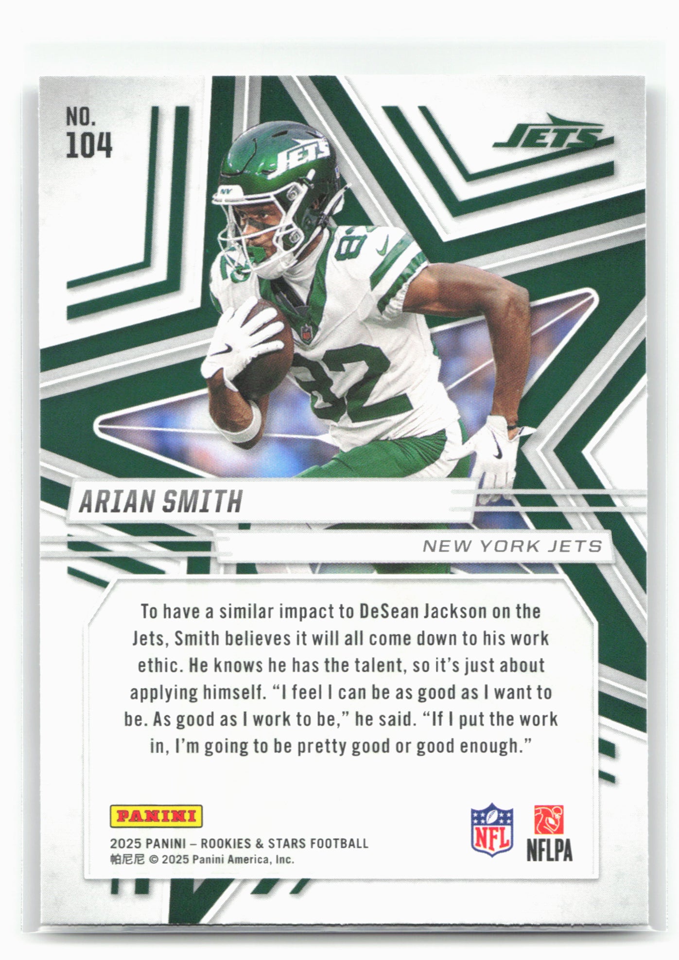 2025 Panini Rookies & Stars #104 Arian Smith