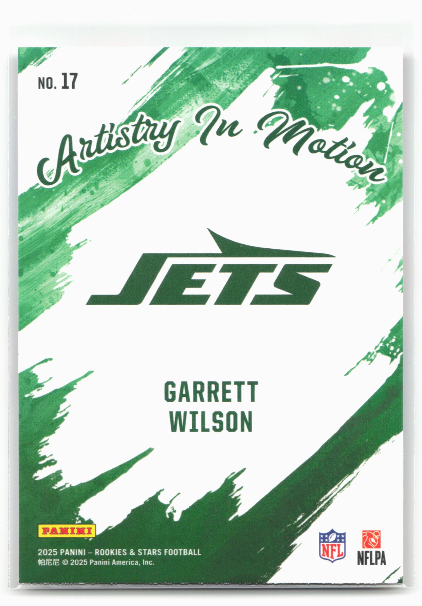 2025 Panini Rookies & Stars #17 Garrett Wilson Artistry in Motion