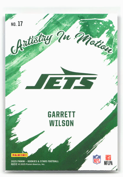 2025 Panini Rookies & Stars #17 Garrett Wilson Artistry in Motion