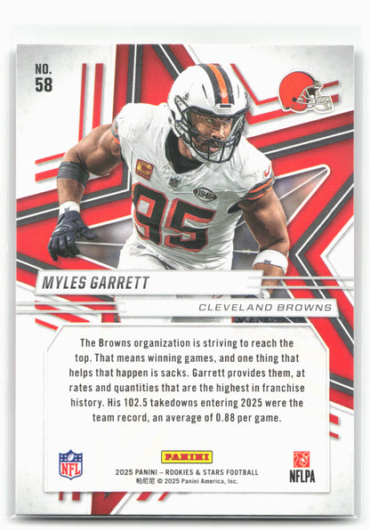 2025 Panini Rookies & Stars #58 Myles Garrett