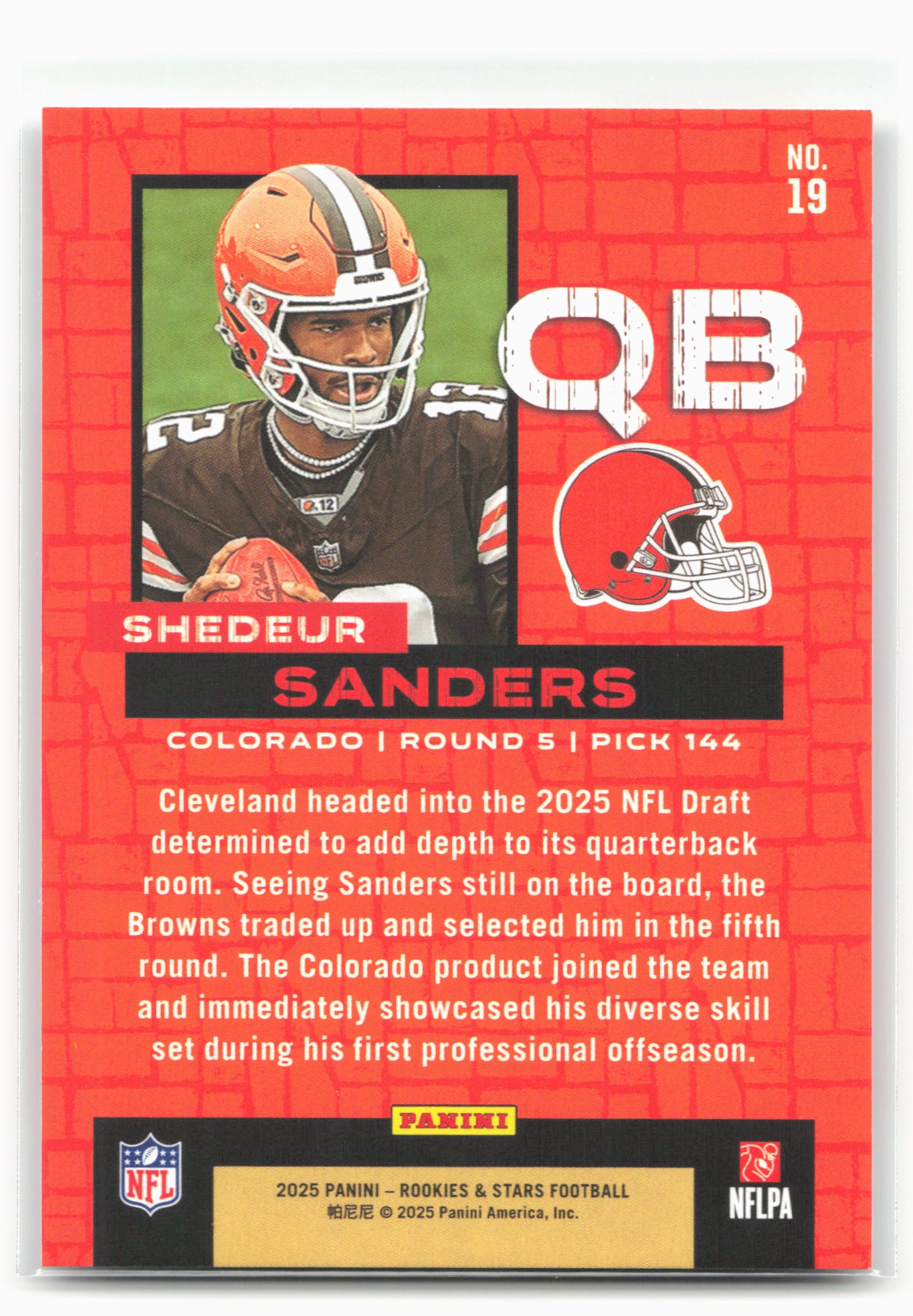2025 Panini Rookies & Stars #19 Shedeur Sanders