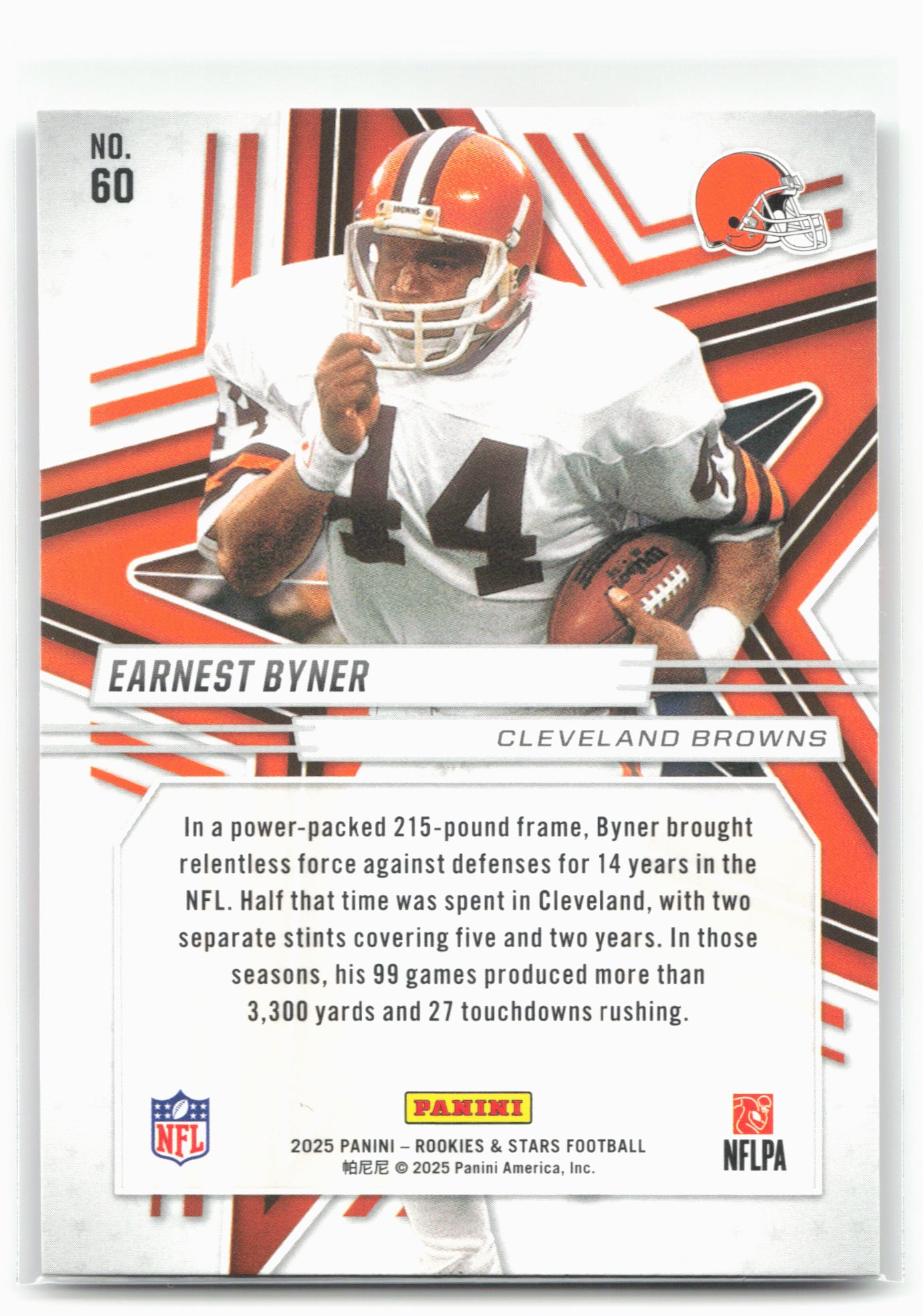 2025 Panini Rookies & Stars #60 Earnest Byner