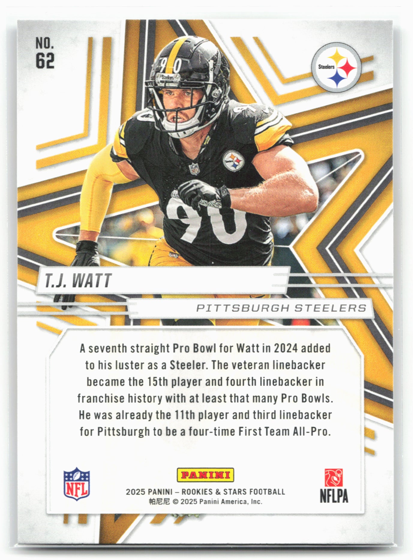 2025 Panini Rookies & Stars #62 T.J. Watt