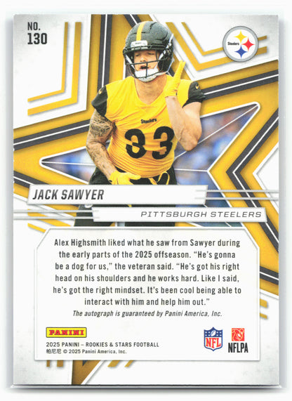 2025 Panini Rookies & Stars #130 Jack Sawyer True Blue #/99