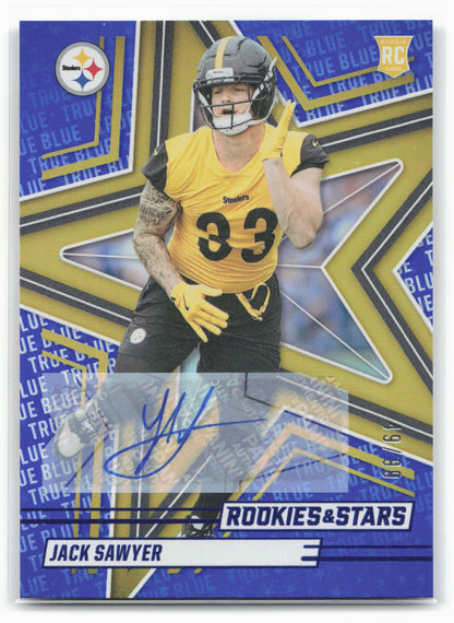 2025 Panini Rookies & Stars #130 Jack Sawyer True Blue #/99