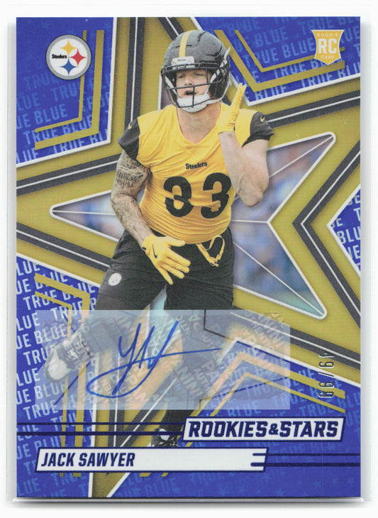 2025 Panini Rookies & Stars #130 Jack Sawyer True Blue #/99