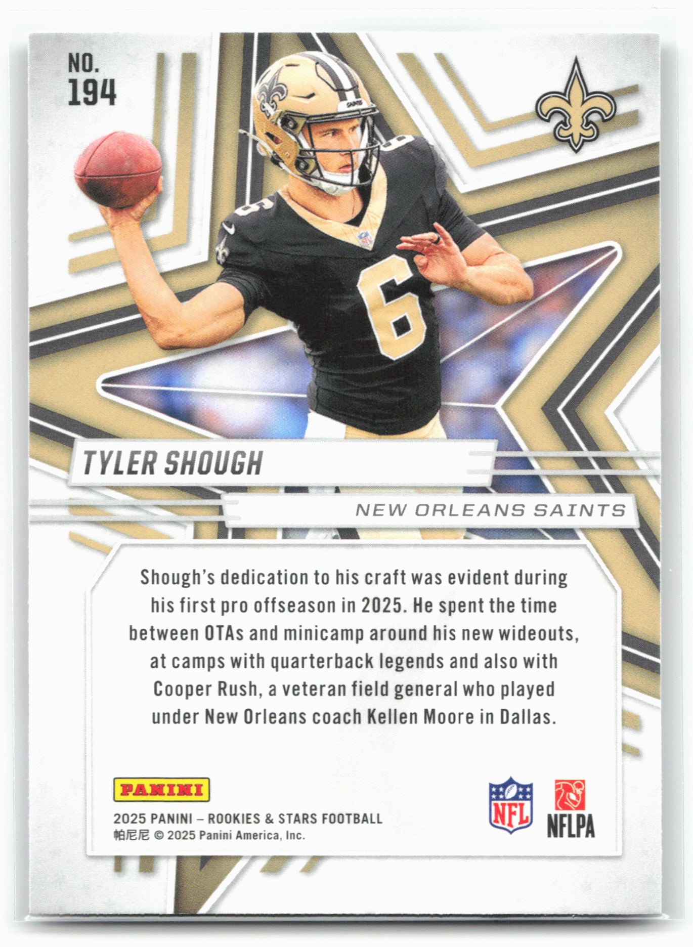 2025 Panini Rookies & Stars #194 Tyler Shough