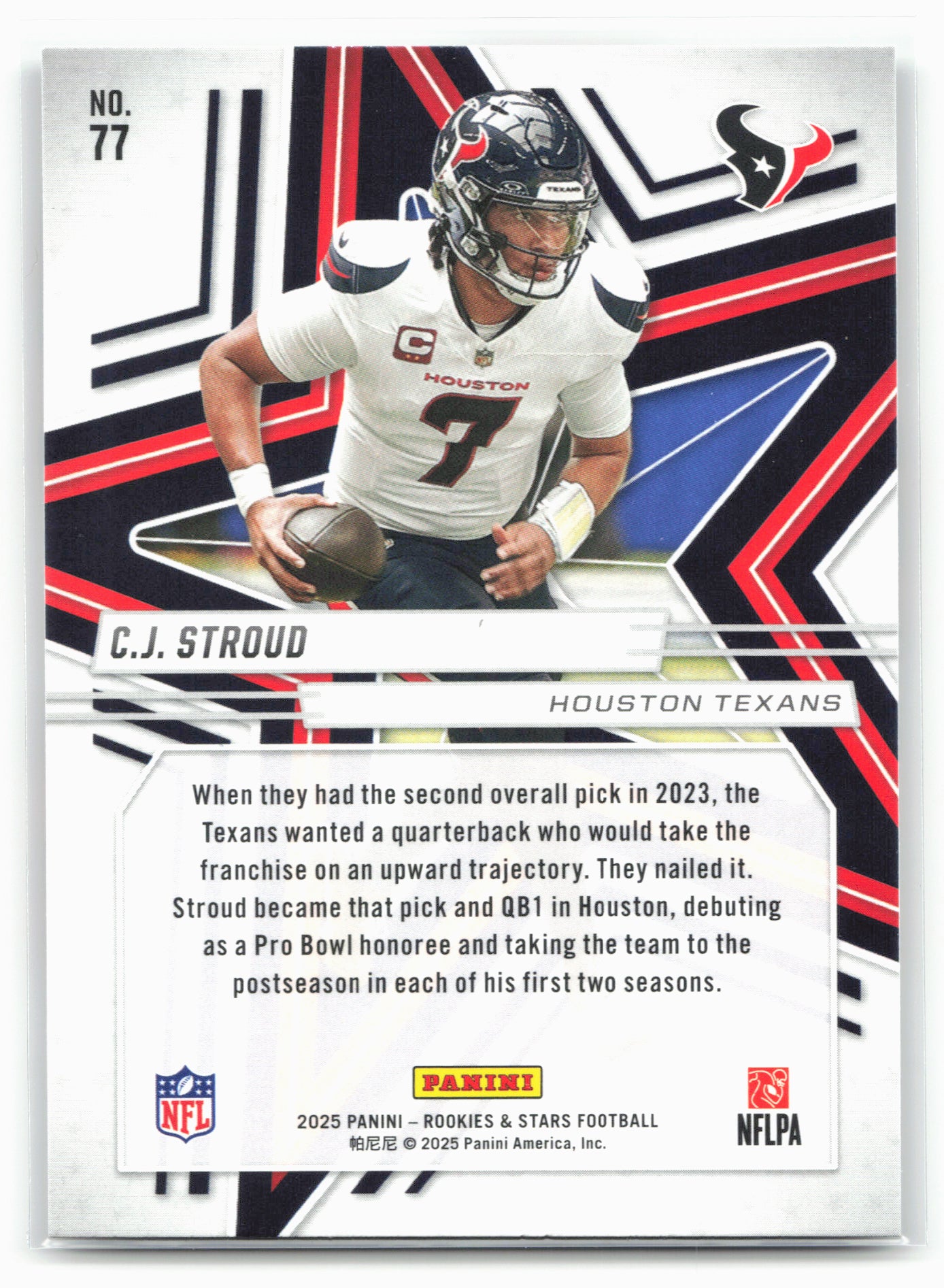2025 Panini Rookies & Stars #77 C.J. Stroud