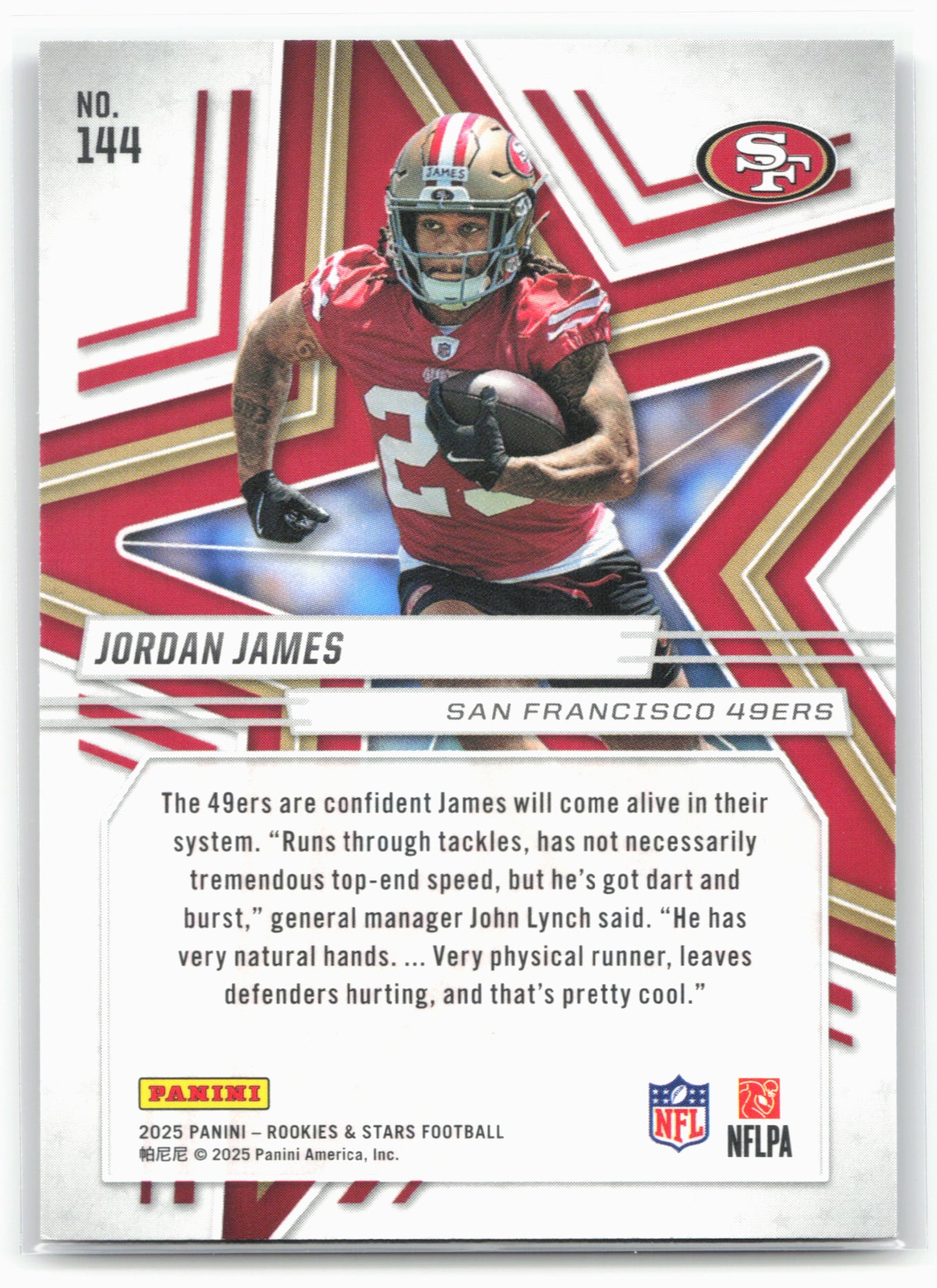 2025 Panini Rookies & Stars #144 Jordan James Purple #/999