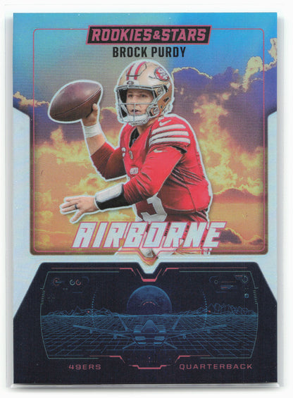 2025 Panini Rookies & Stars #21 Brock Purdy Airborne Silver