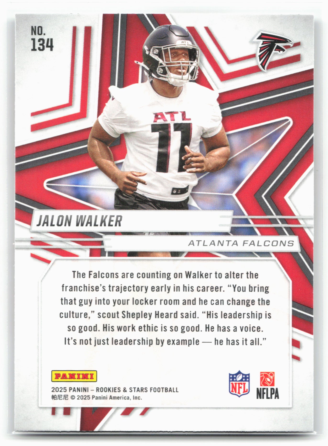2025 Panini Rookies & Stars #134 Jalon Walker