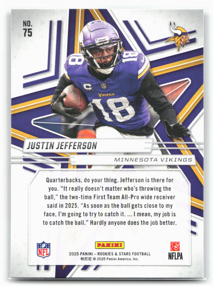 2025 Panini Rookies & Stars #75 Justin Jefferson