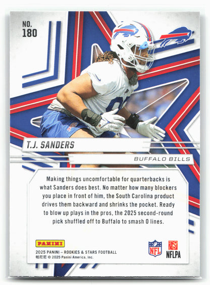 2025 Panini Rookies & Stars #180 T.J. Sanders Green