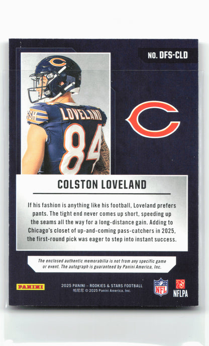2025 Panini Rookies & Stars #DFS-CLD Colston Loveland Dress for Success #/99