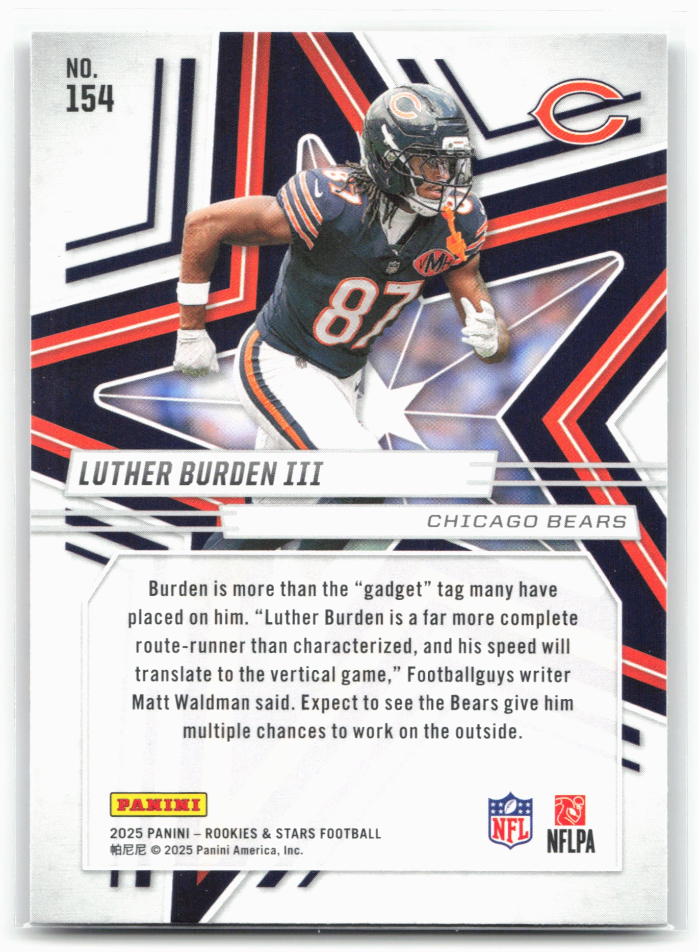2025 Panini Rookies & Stars #154 Luther Burden III
