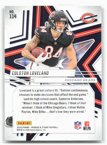 2025 Panini Rookies & Stars #114 Colston Loveland