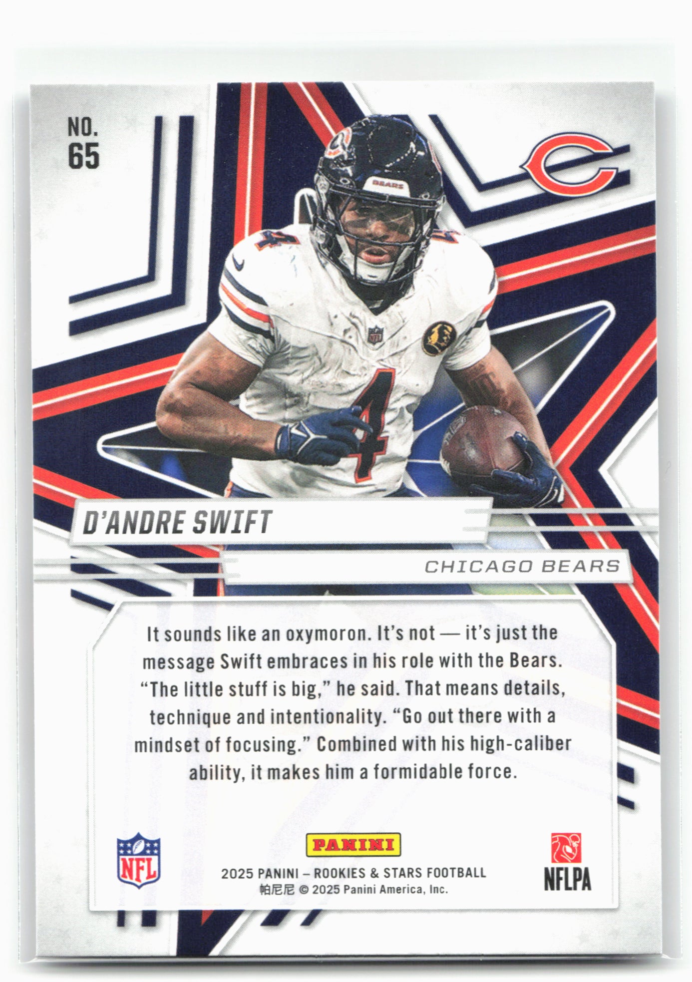 2025 Panini Rookies & Stars #65 D'Andre Swift