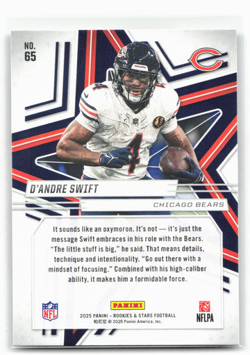 
2025 Panini Rookies & Stars #65 D'Andre Swift
