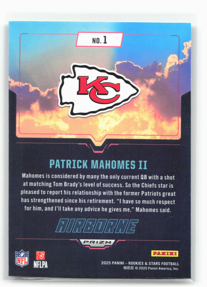 2025 Panini Rookies & Stars #1 Patrick Mahomes II Airborne Silver