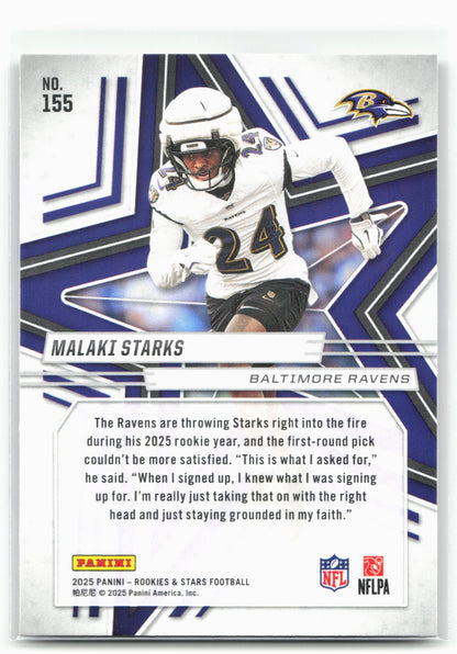 2025 Panini Rookies & Stars #155 Malaki Starks