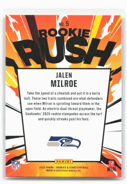 2025 Panini Rookies & Stars #5 Jalen Milroe Rookie Rush