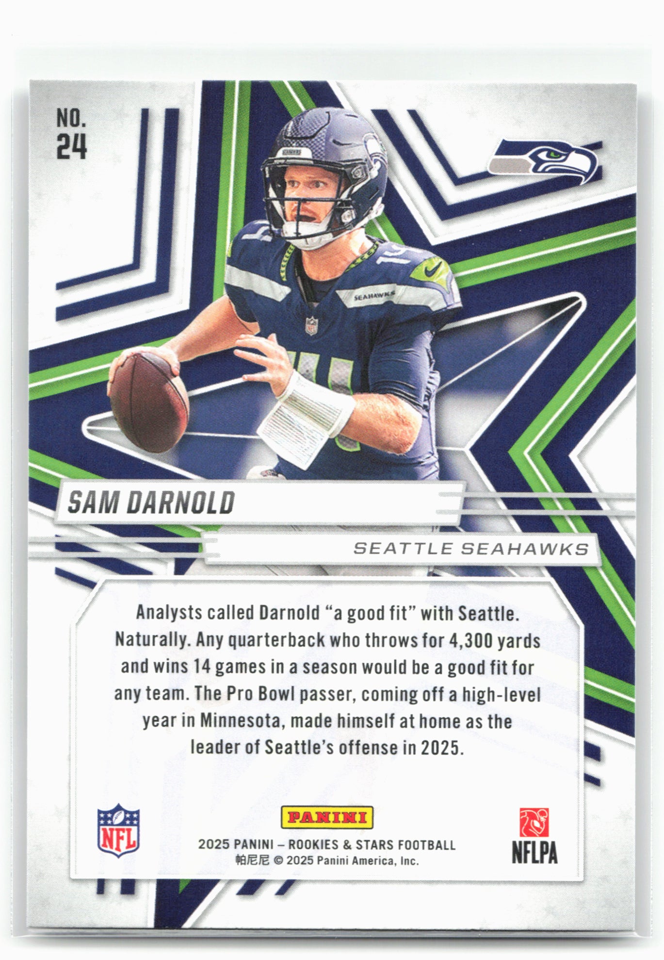 2025 Panini Rookies & Stars #24 Sam Darnold
