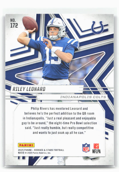2025 Panini Rookies & Stars #172 Riley Leonard Purple #/999