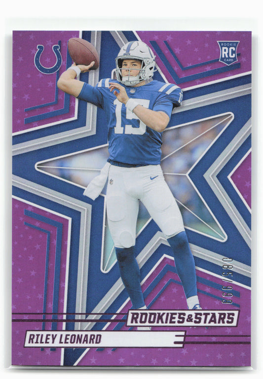 2025 Panini Rookies & Stars #172 Riley Leonard Purple #/999