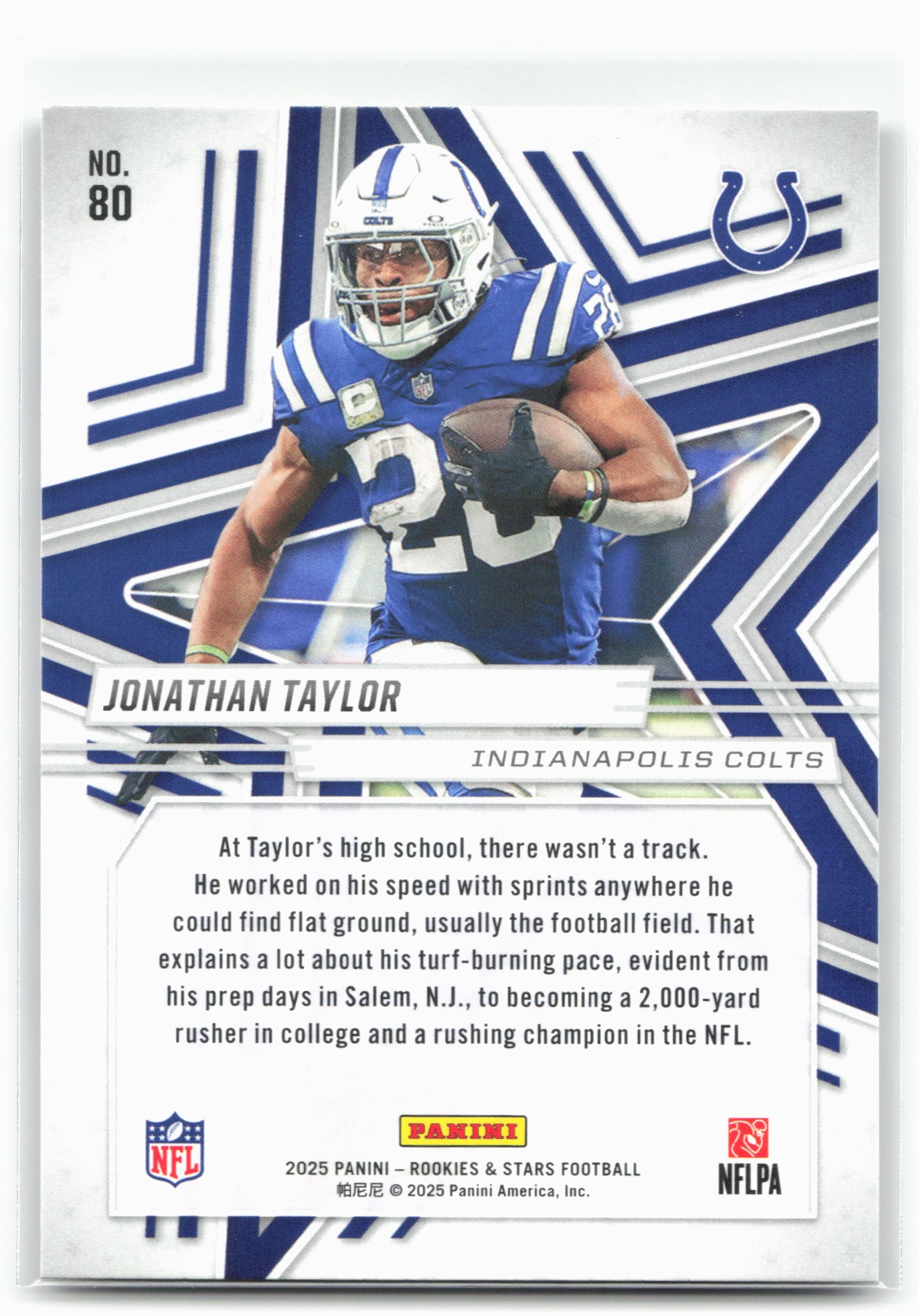 2025 Panini Rookies & Stars #80 Jonathan Taylor