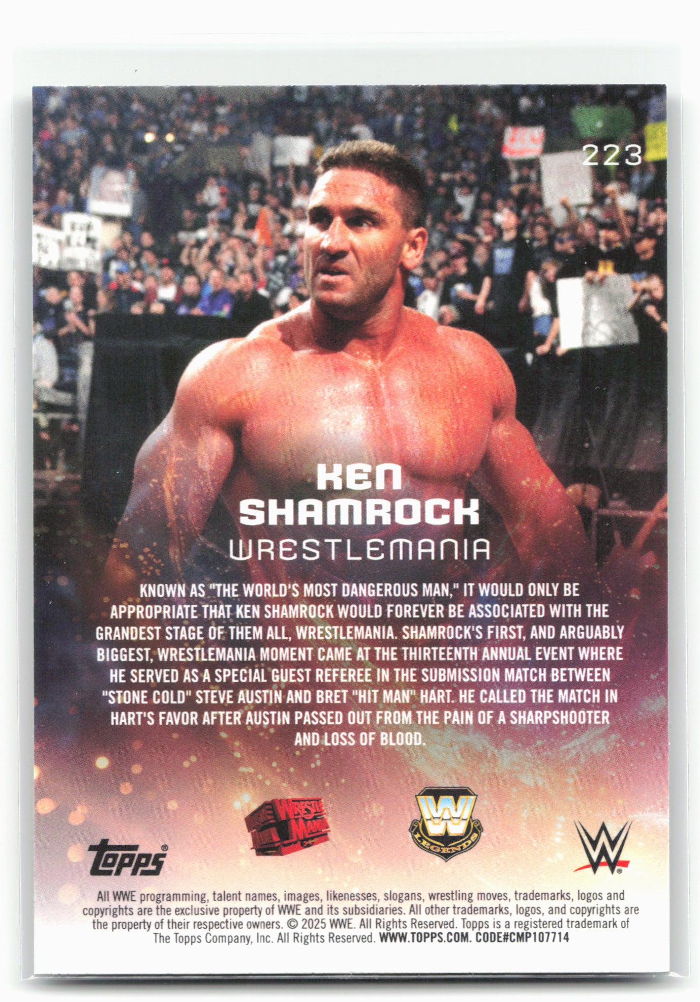 2025 Topps Universe WWE #223 Ken Shamrock Galaxy Swirl