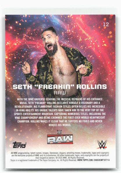 2025 Topps Universe WWE #12 Seth "Freakin" Rollins Galaxy
