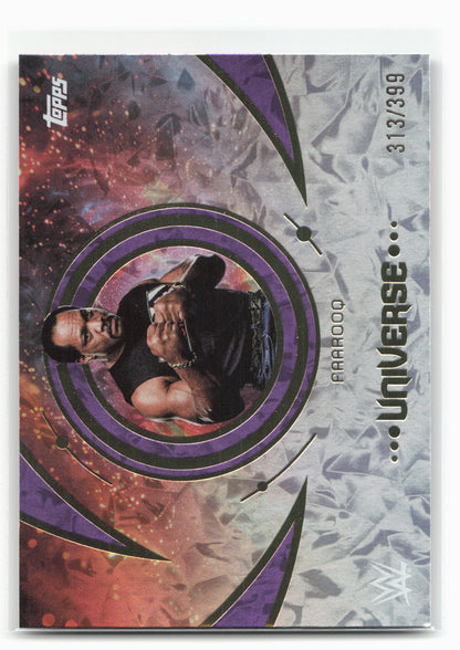2025 Topps Universe WWE #156 Faarooq Purple Glass