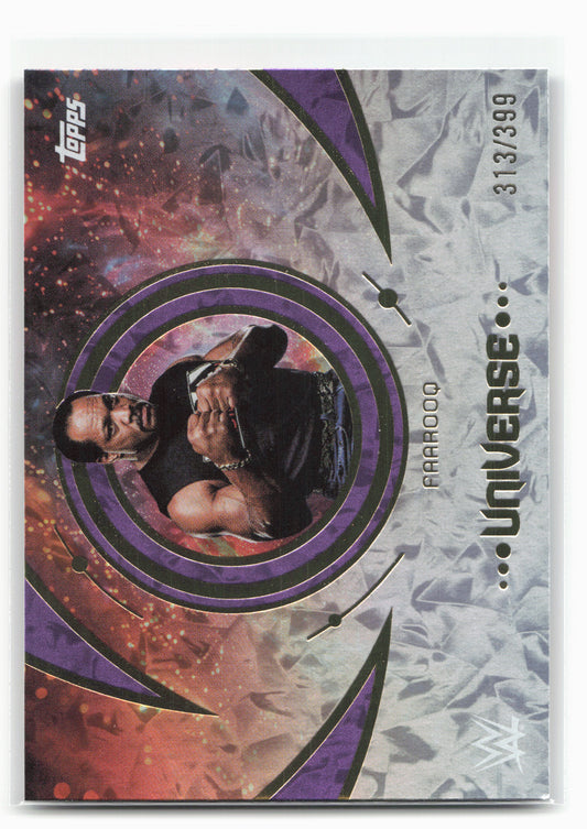 2025 Topps Universe WWE #156 Faarooq Purple Glass