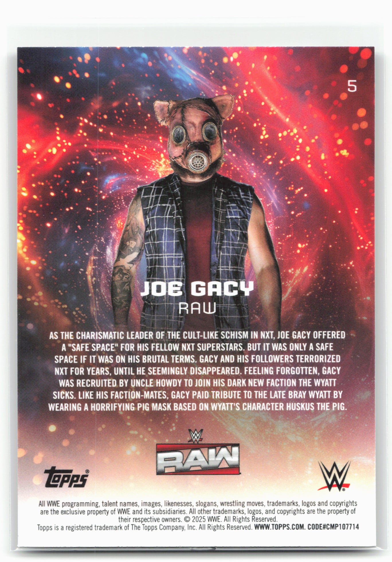 2025 Topps Universe WWE #5 Joe Gacy