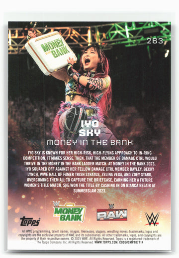 
2025 Topps Universe WWE #263 Iyo Sky