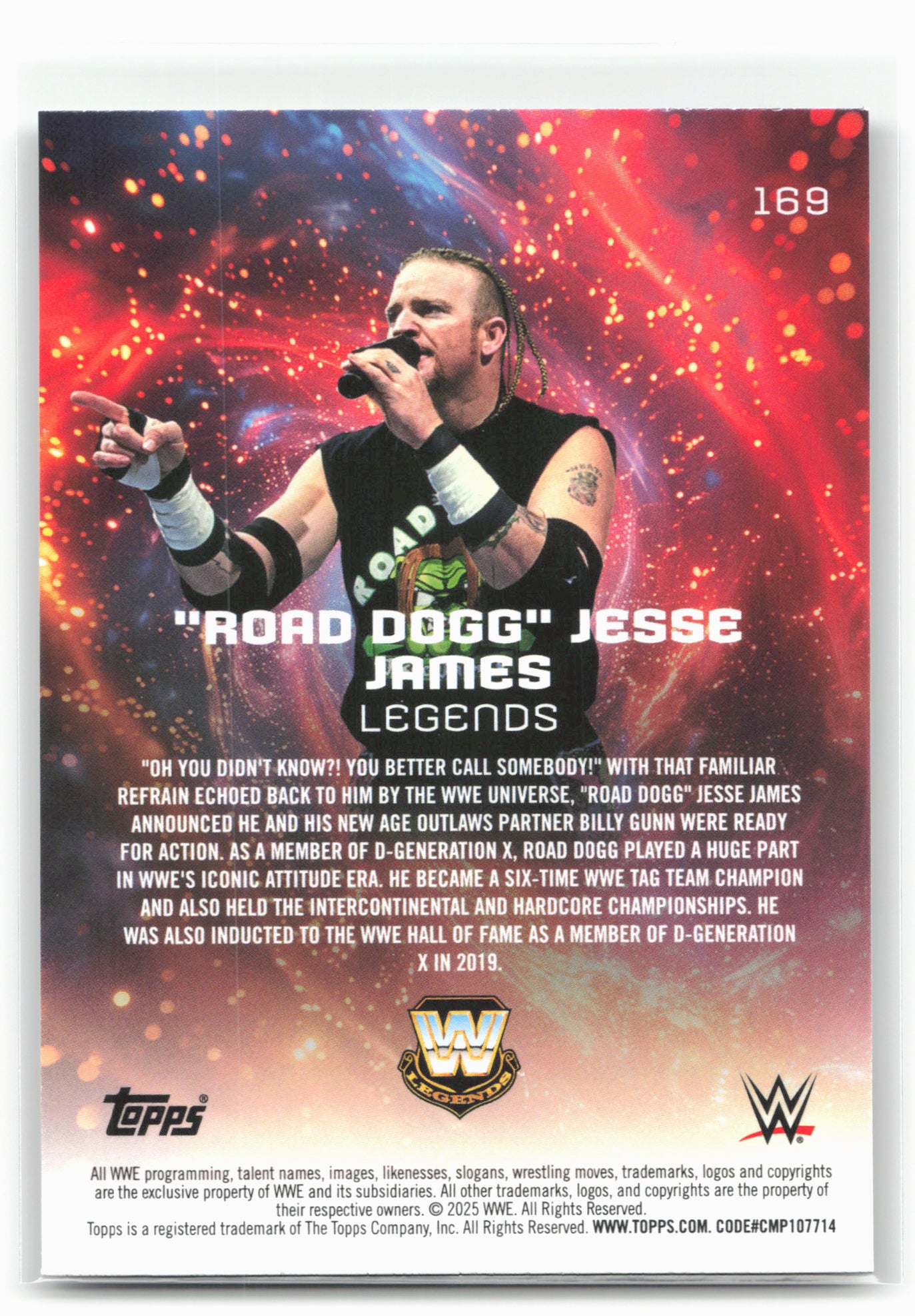2025 Topps Universe WWE #169 "Road Dogg" Jesse James
