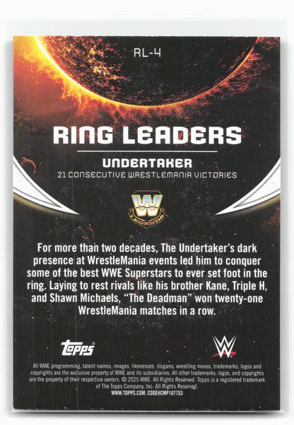 2025 Topps Universe WWE #RL-4 Undertaker Ring Leaders