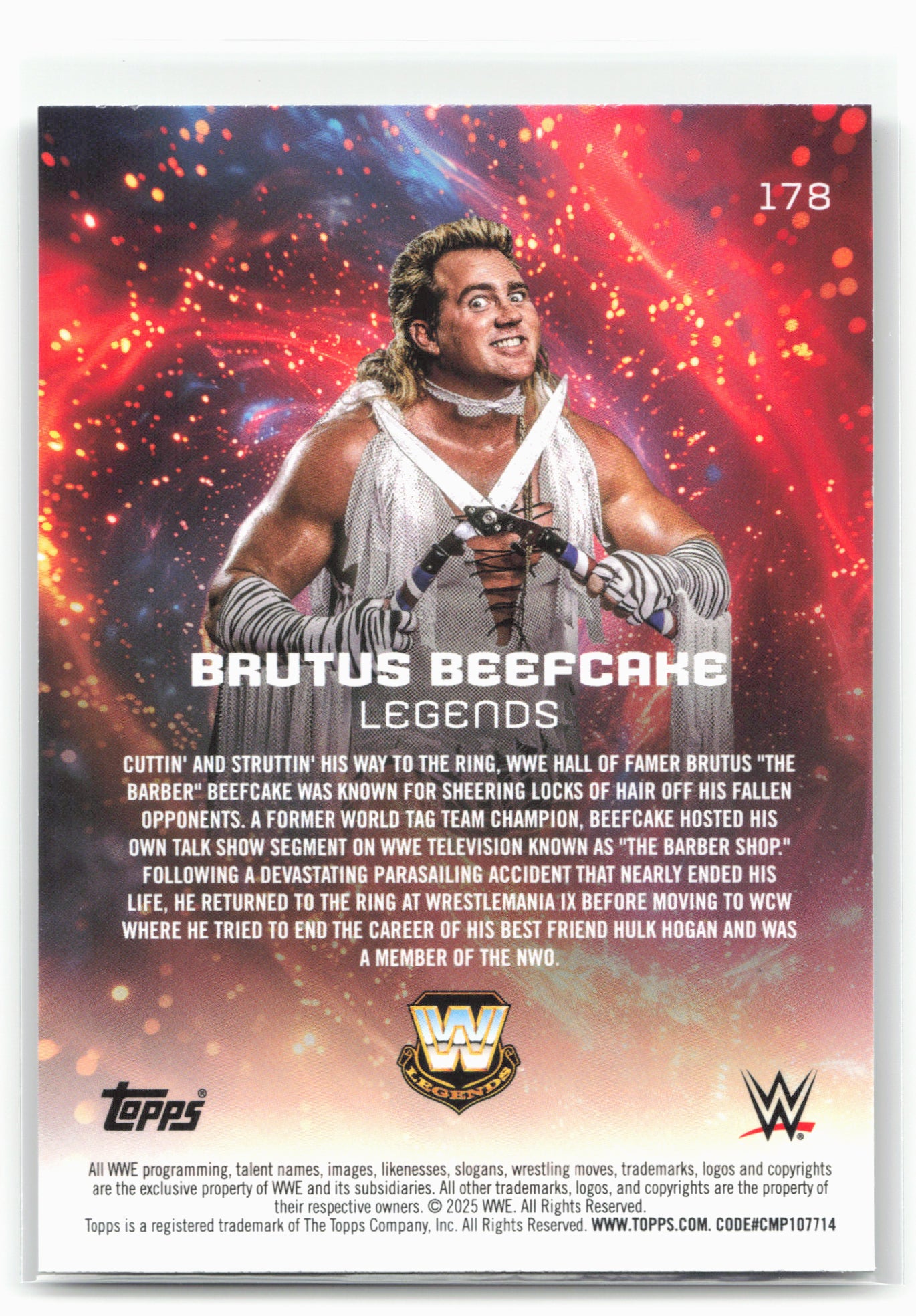2025 Topps Universe WWE #178 Brutus Beefcake