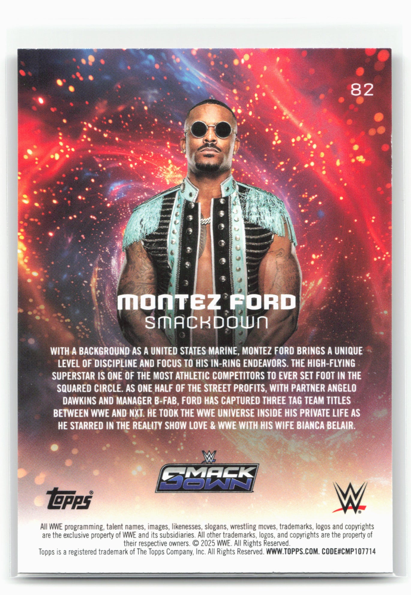 2025 Topps Universe WWE #82 Montez Ford