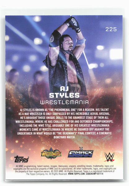 2025 Topps Universe WWE #225 AJ Styles