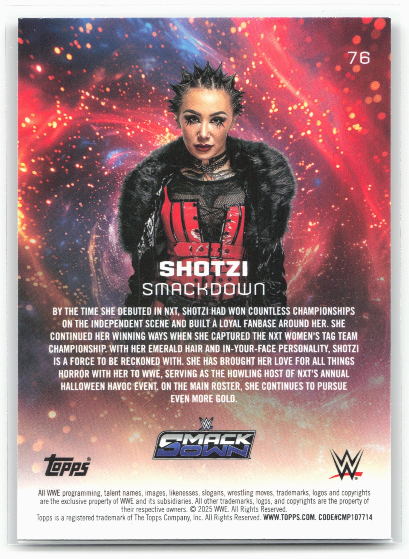 2025 Topps Universe WWE #76 Shotzi